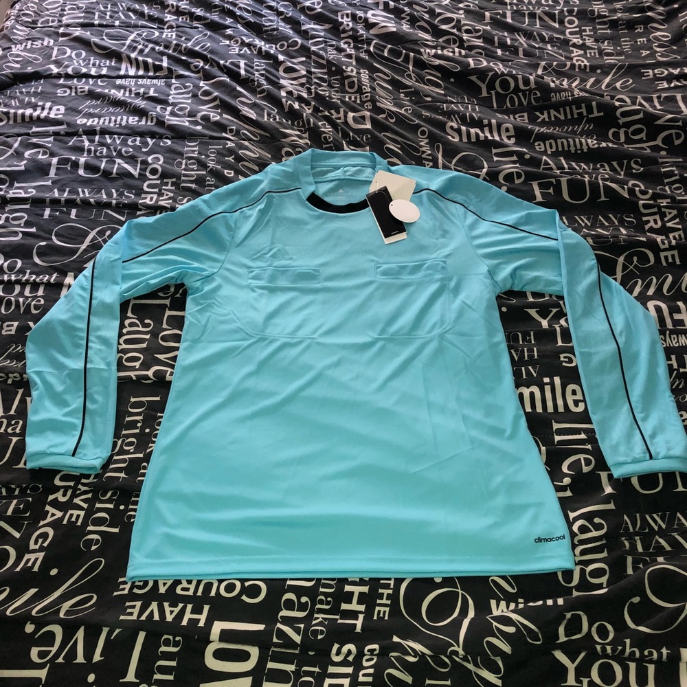 Mens Referee 16 Jersey Climacool Long Sleeve Blue